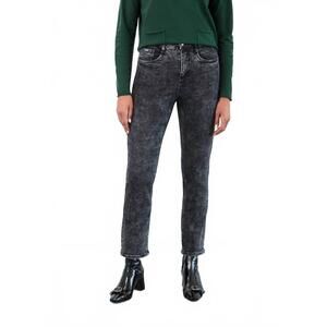 NEW FDJ suzanne ankle pants with rhinestones in dark grey wash